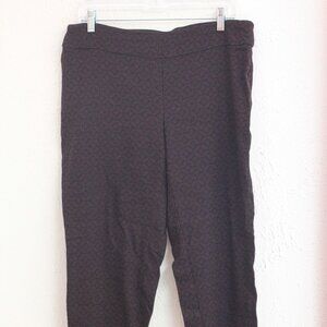 #413 Attyre Dark Patterned Dress Pants Size 14W